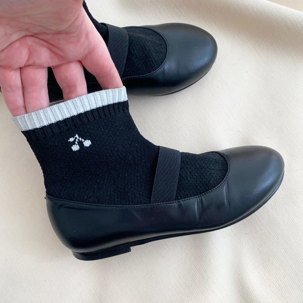 ** KIDS ** Bonpoint "Lula" Mary Jane Sock Flats, size 32. - Picture 5 of 8
